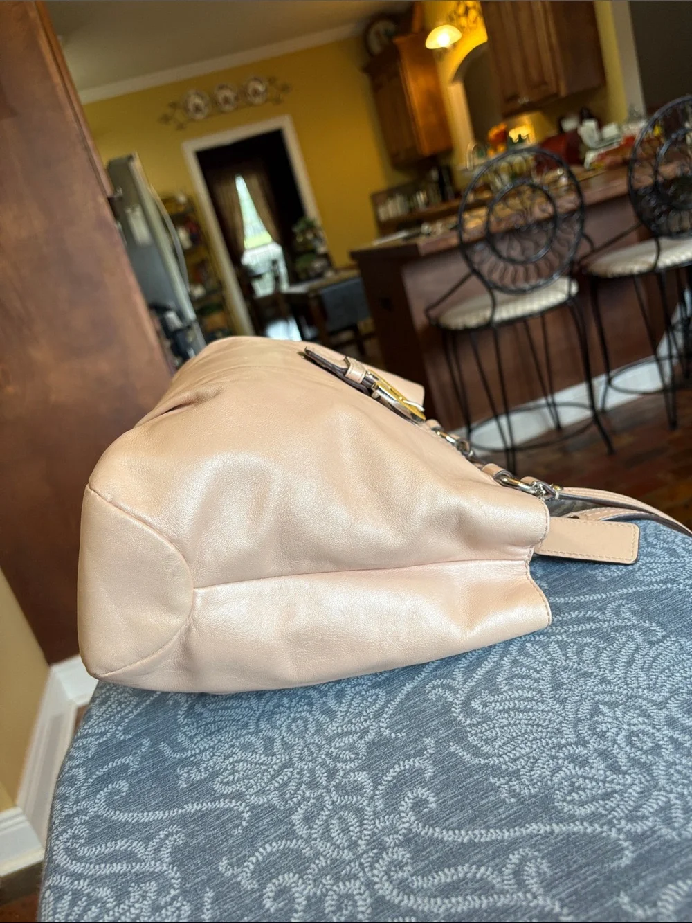 COACH Soho Leather Tote SHELL PINK/PEACH Bag Purse